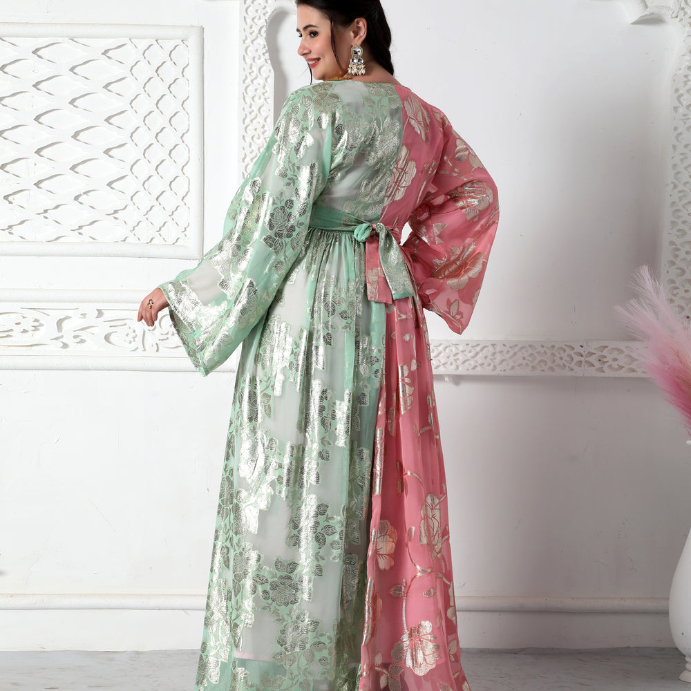 
                  
                    Designer-Wear Dual Tone Jalabiya Kaftan In Brasso
                  
                