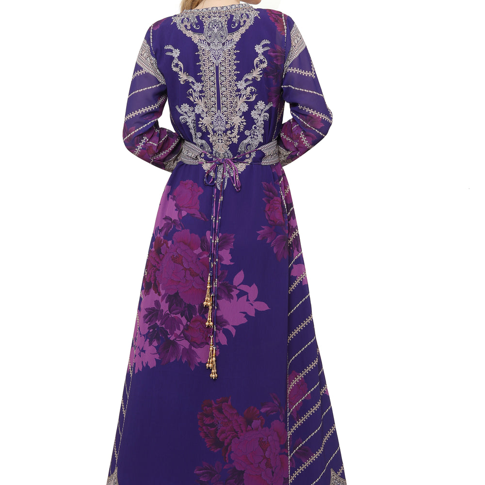 
                  
                    Digital Printed Party Gown With Long Sleeve
                  
                