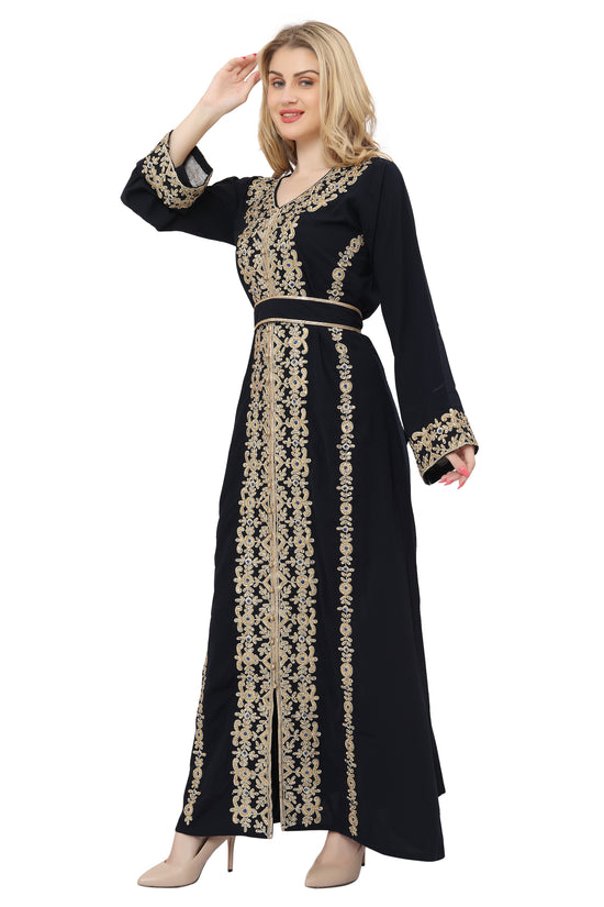 Dubai PartyWear Maxi Dress Jalabiya For Women