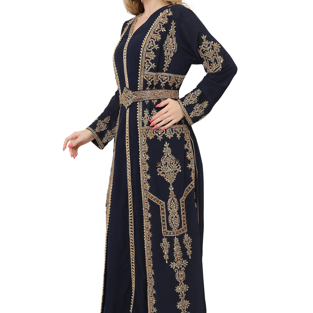 
                  
                    Designer Maghribi Kaftan Evening Tea Party Dress
                  
                