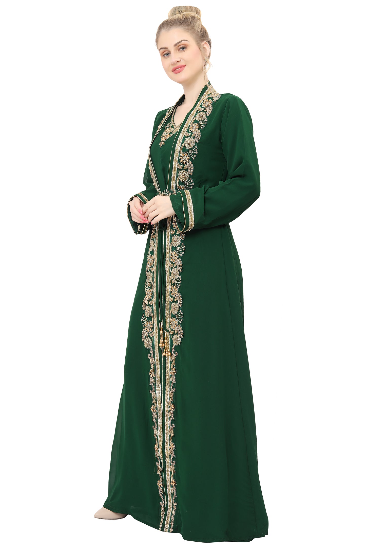 Designer Maghribi Kaftan Evening Tea Party Gown