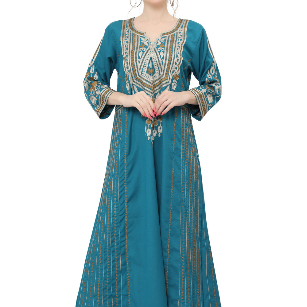 Traditional Kaftan Cocktail Maxi Gown