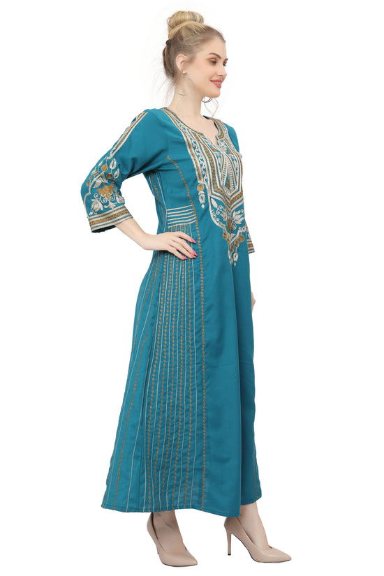 Traditional Kaftan Cocktail Maxi Gown