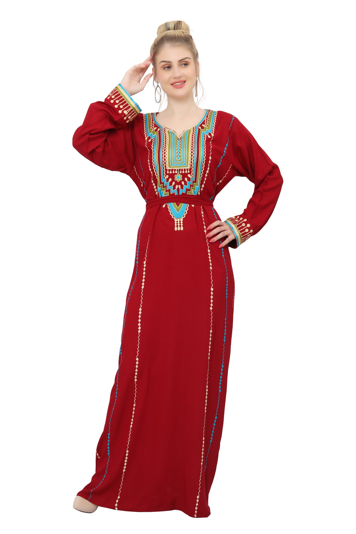 Embroidered Maxi Arabian Party Wear