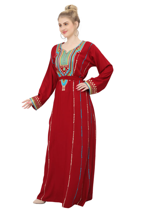 Embroidered Maxi Arabian Party Wear