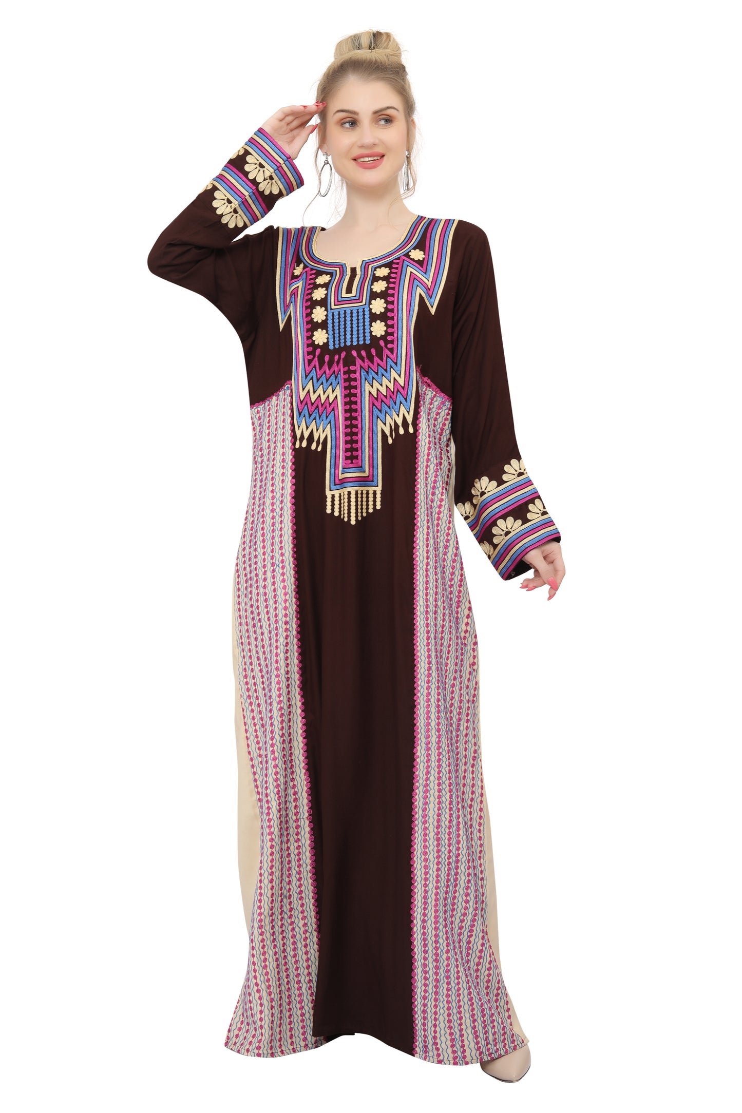 Designer Abaya Caftan Maxi Gown For Ladies