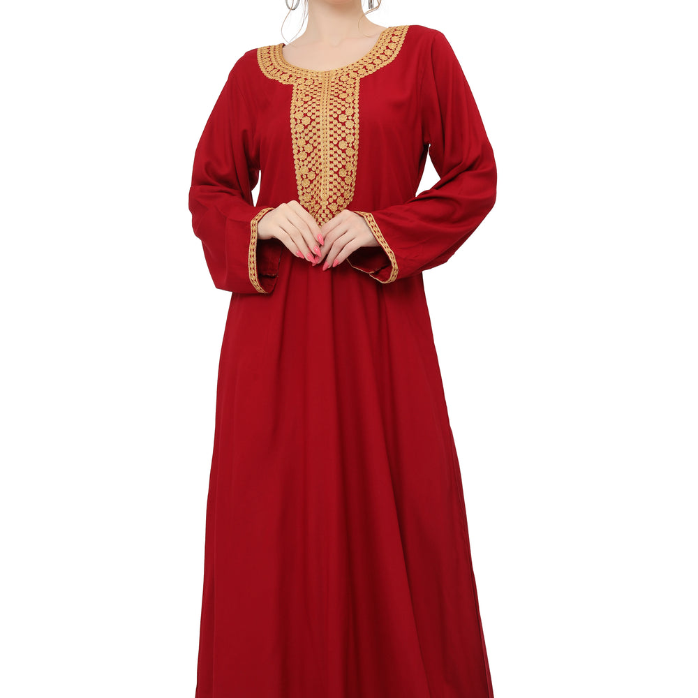 
                  
                    Designer Kaftan With Thread Work Gown
                  
                