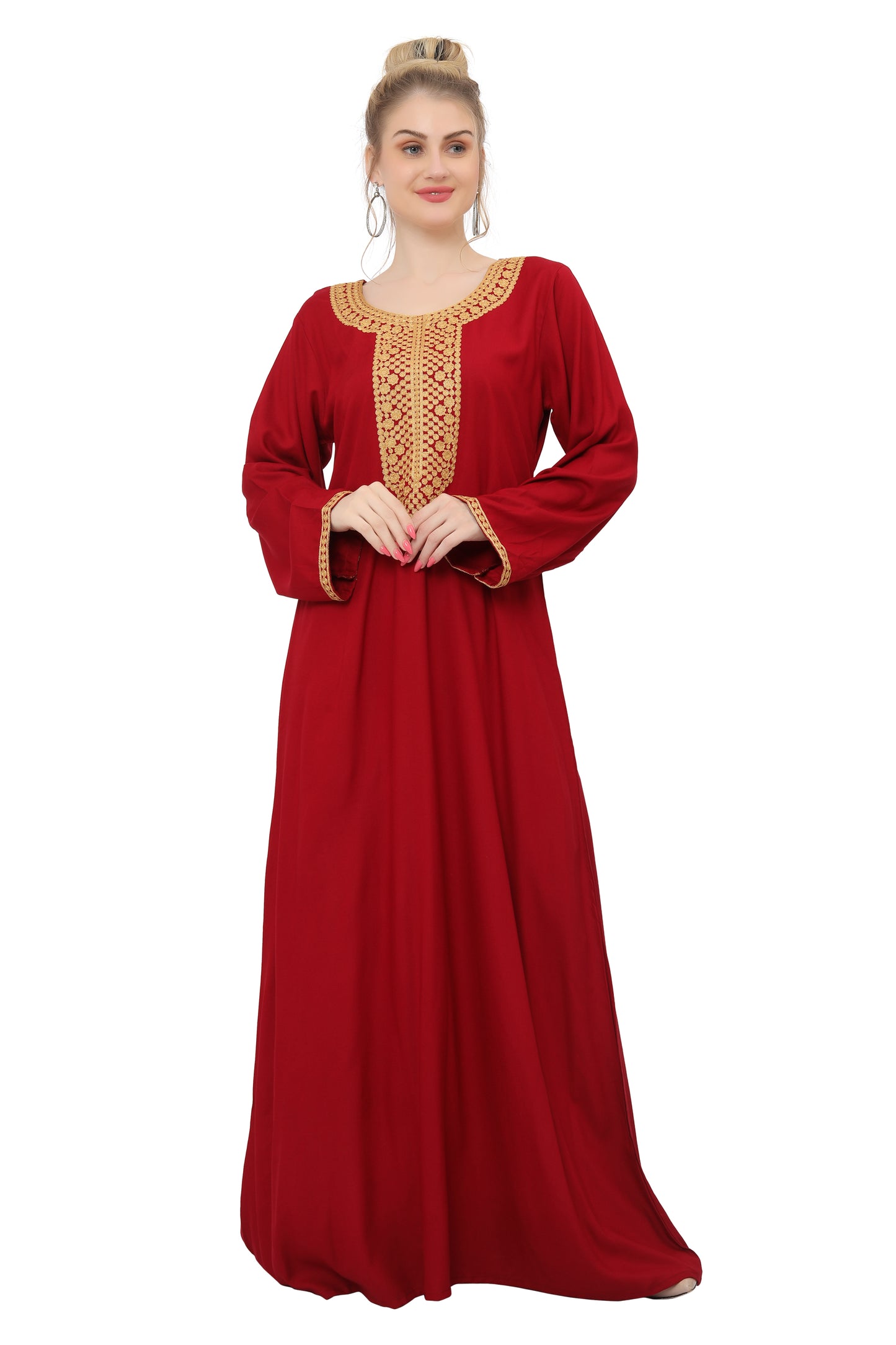 Designer Kaftan With Thread Work Gown