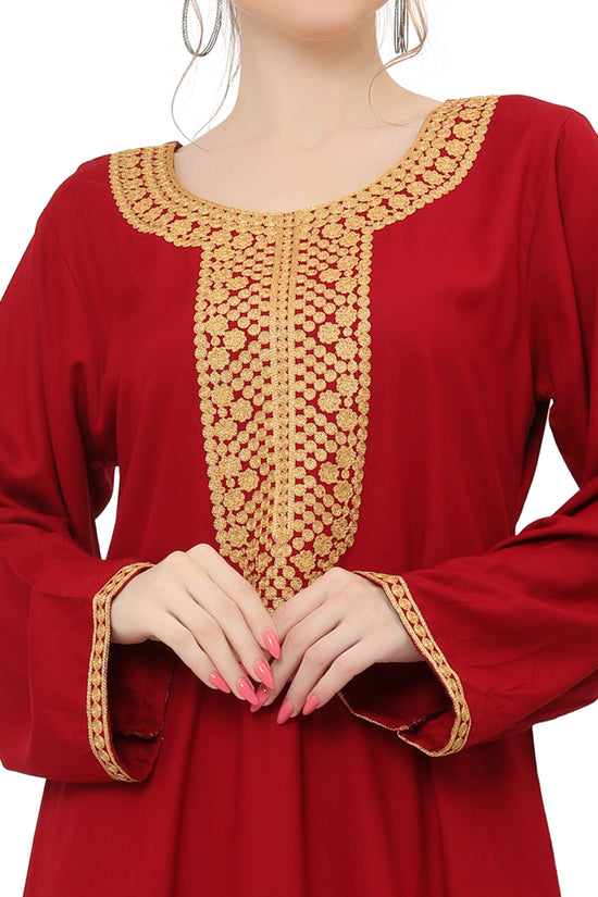 Designer Kaftan With Thread Work Gown