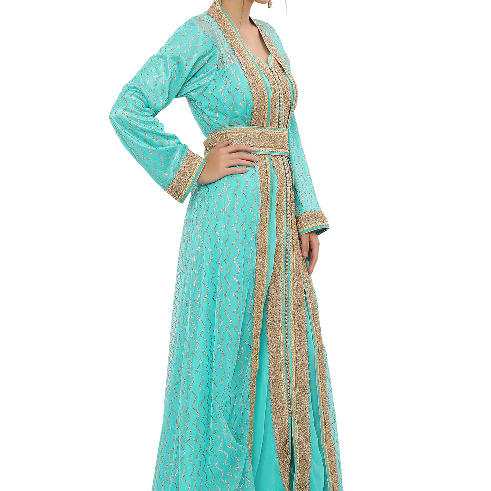 
                  
                    Moroccan Catan Dress Khaleeji Thobe Gown
                  
                