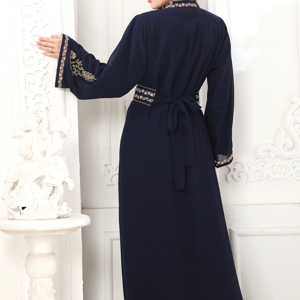 
                  
                    Takchita Jalabiya Kaftan With Crystal Gold-Silver Embroidery
                  
                