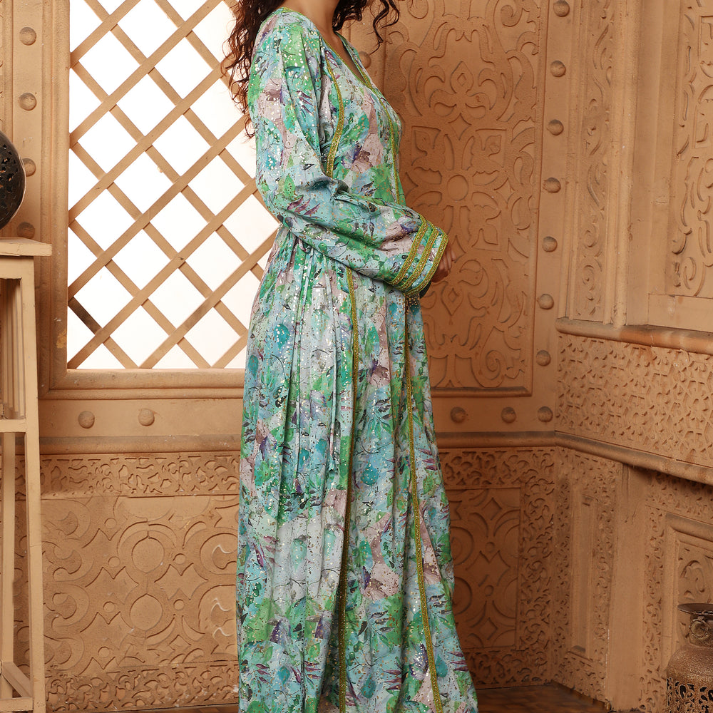 
                  
                    Eid Arabian Gown Digital Print Kaftan
                  
                