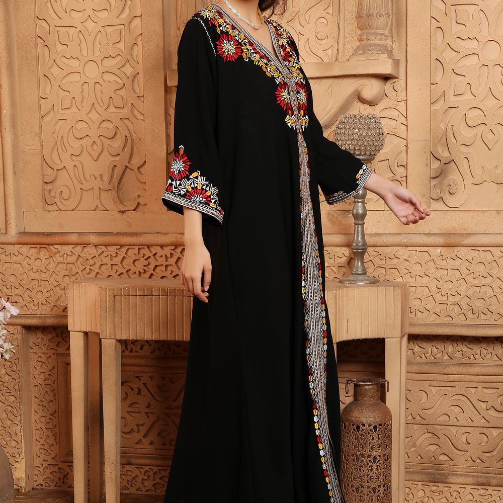 
                  
                    Tassel Kaftan Women Abaya Arabic Dresses Muslim Dubai Caftan
                  
                