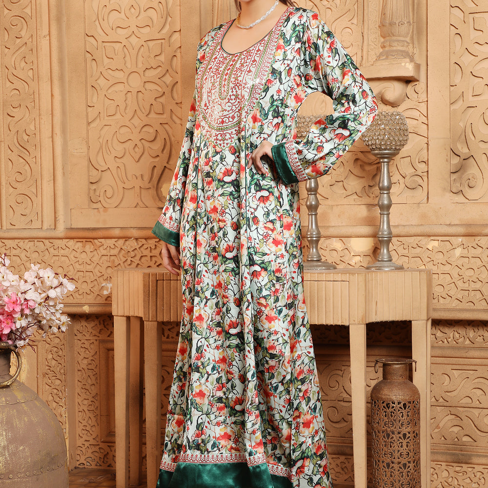 
                  
                    Designer Kaftan Digital Print Maxi Gown
                  
                