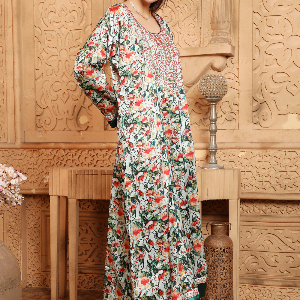 
                  
                    Designer Kaftan Digital Print Maxi Gown
                  
                