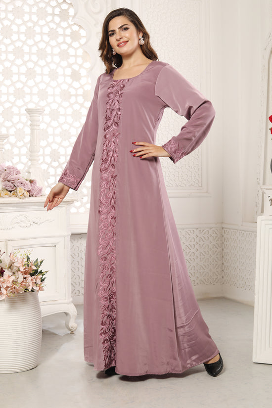 Modern Eid Wear for Women in Pastel Purple Party Gown