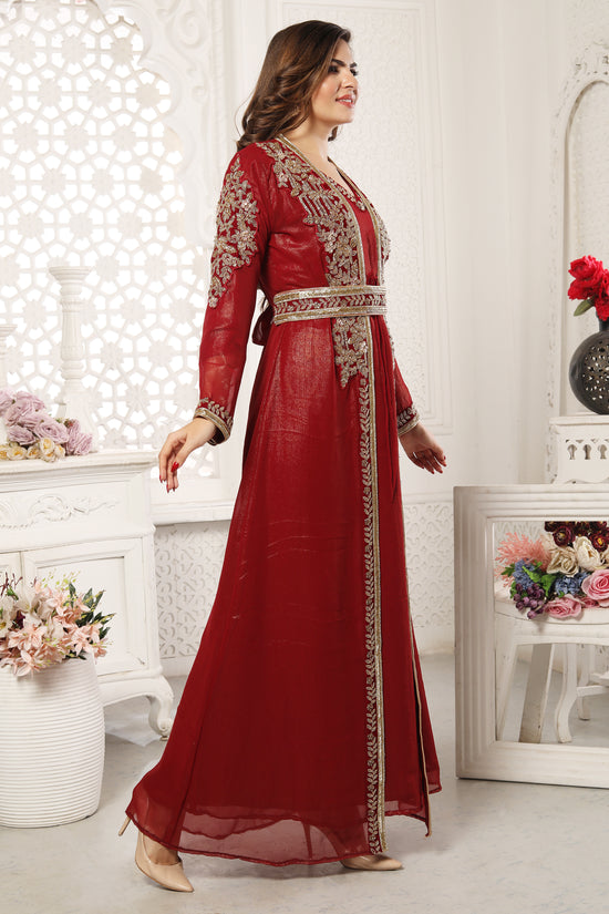 Ramadan Special Dubai Abaya Sequins Embroidery Dress