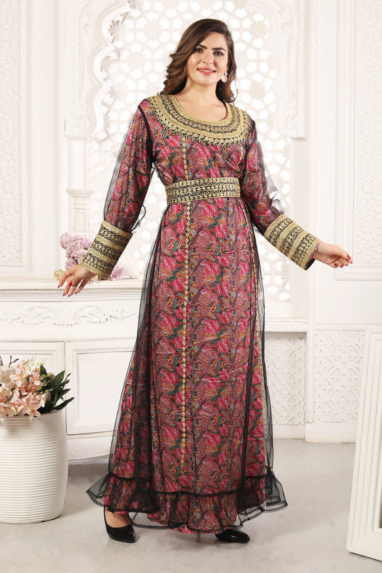 Eid Mubarak Ramadan Abaya Dubai Turkey Kaftan Gown