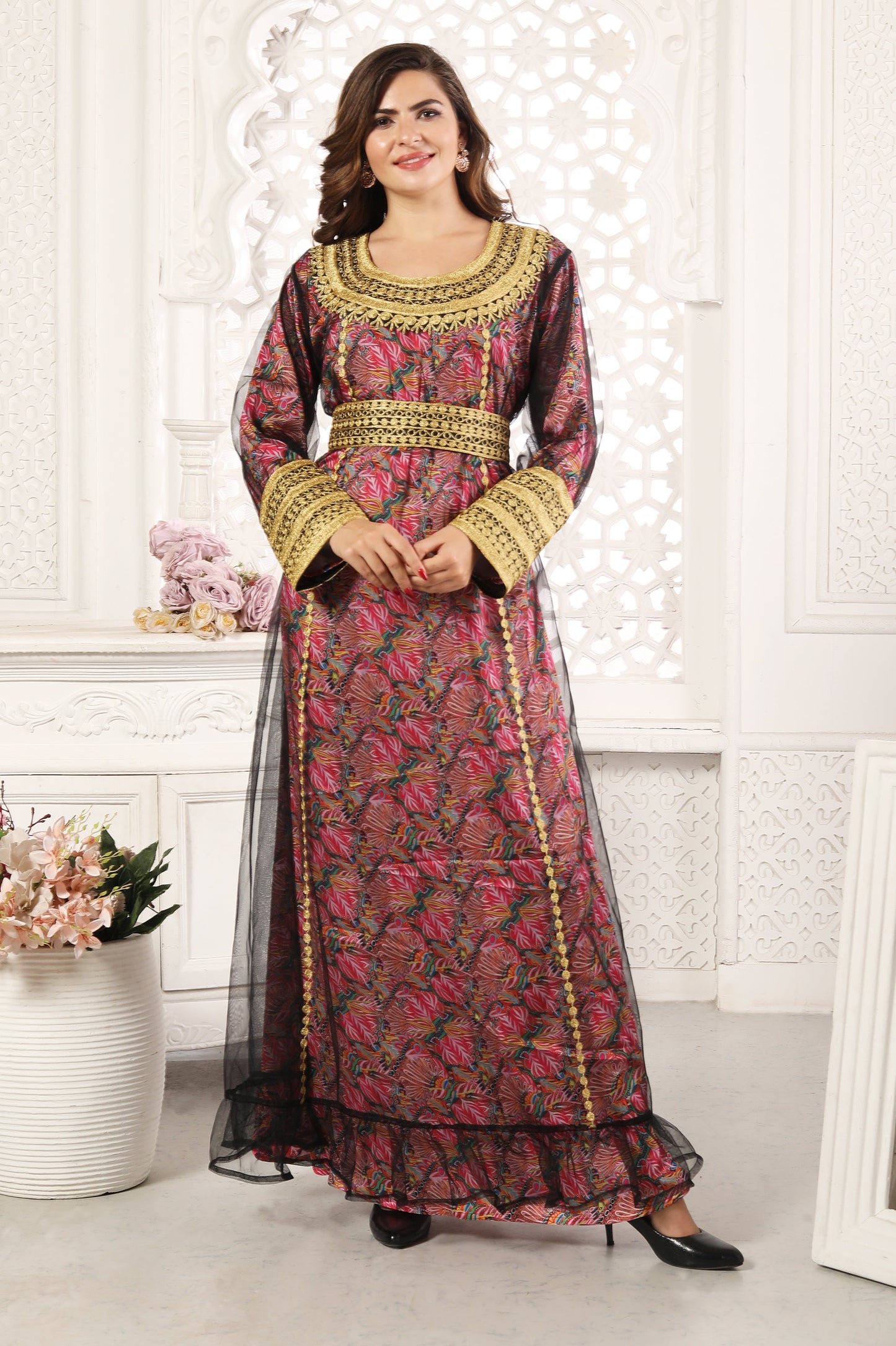 Eid Mubarak Ramadan Abaya Dubai Turkey Kaftan Gown