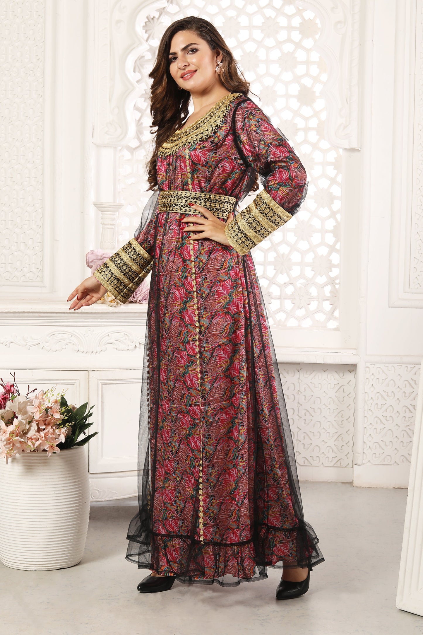 Eid Mubarak Ramadan Abaya Dubai Turkey Kaftan Gown