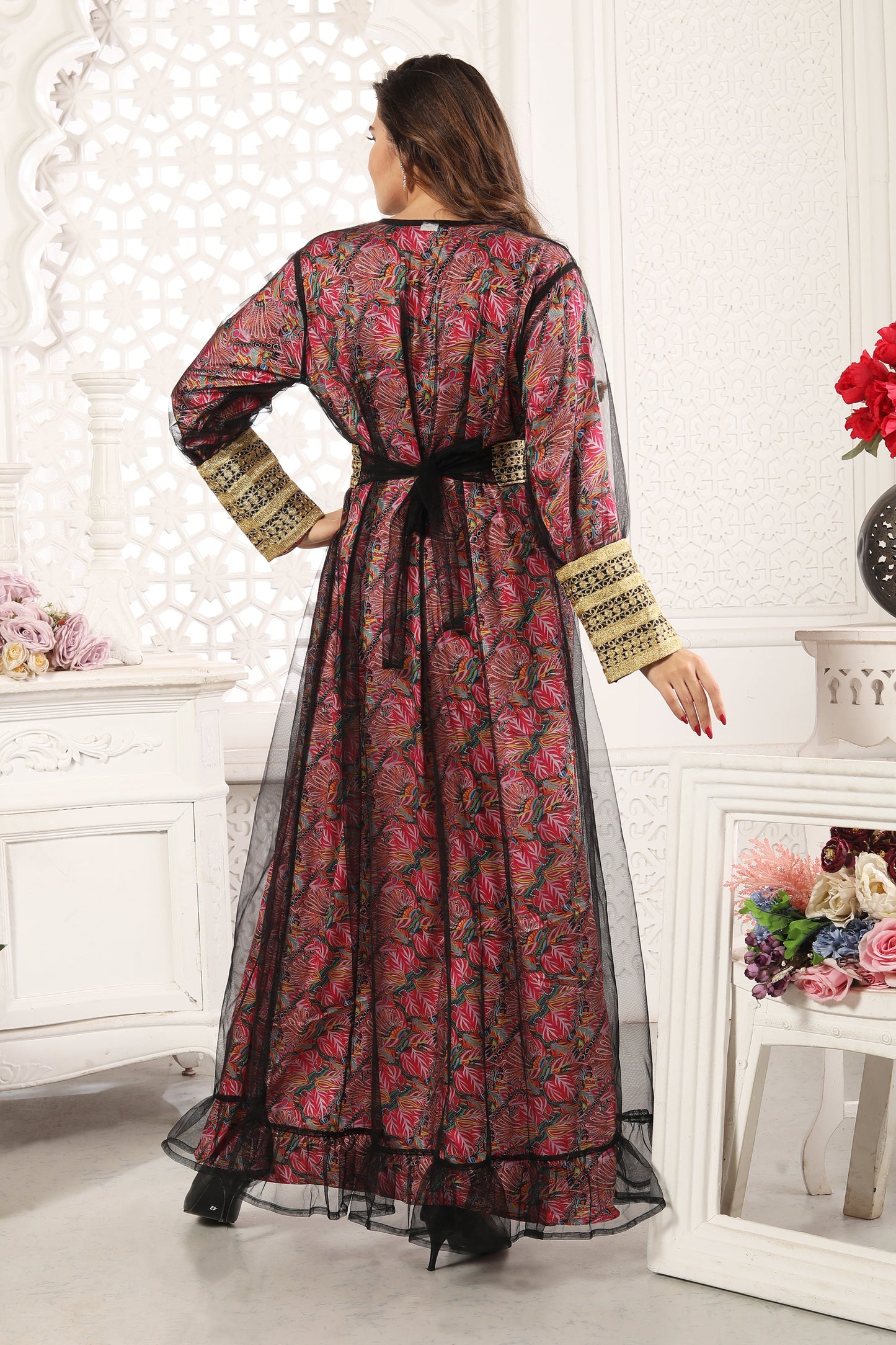 Eid Mubarak Ramadan Abaya Dubai Turkey Kaftan Gown