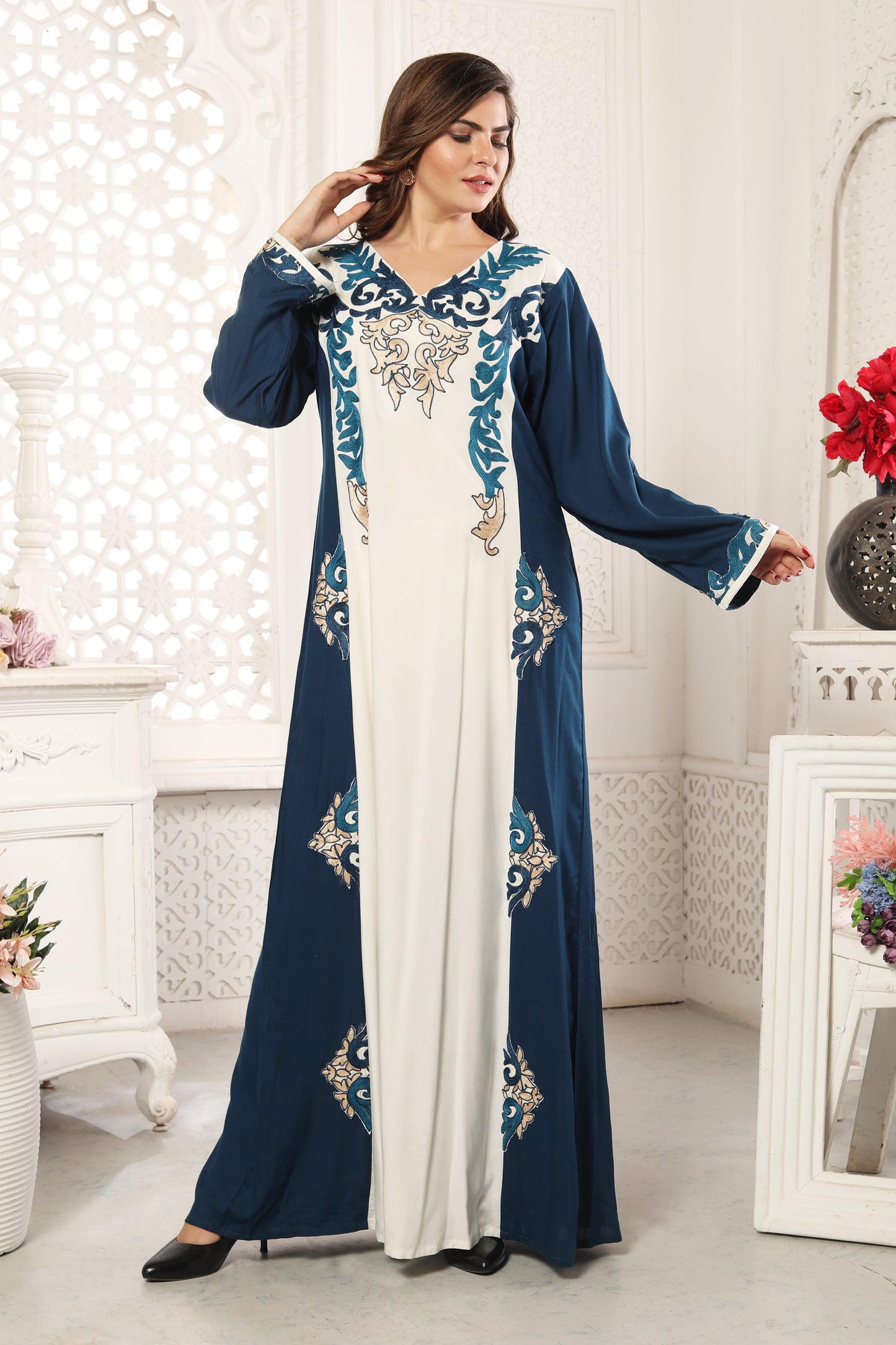 Designer Jalabiya Algerian Caftan Partywear Gown