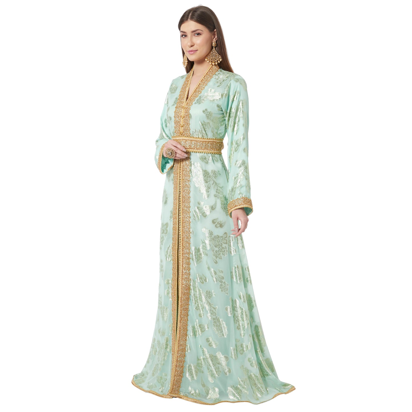 Designer Khaleeji Thobe Wedding Gown Mother Daughter Combo set - Maxim Creation