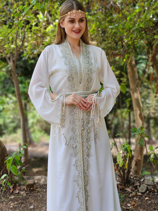 Maghribi Kaftan Evening Tea Party Gown