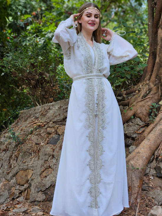 Maghribi Kaftan Evening Tea Party Gown