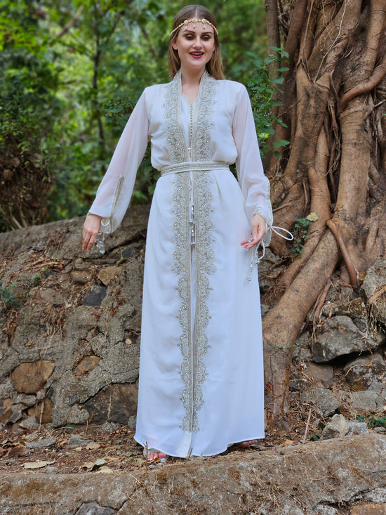 Maghribi Kaftan Evening Tea Party Gown