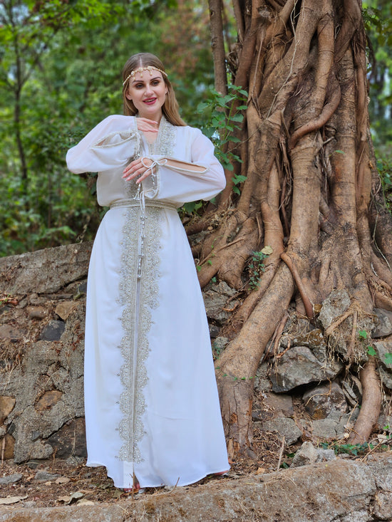 Maghribi Kaftan Evening Tea Party Gown