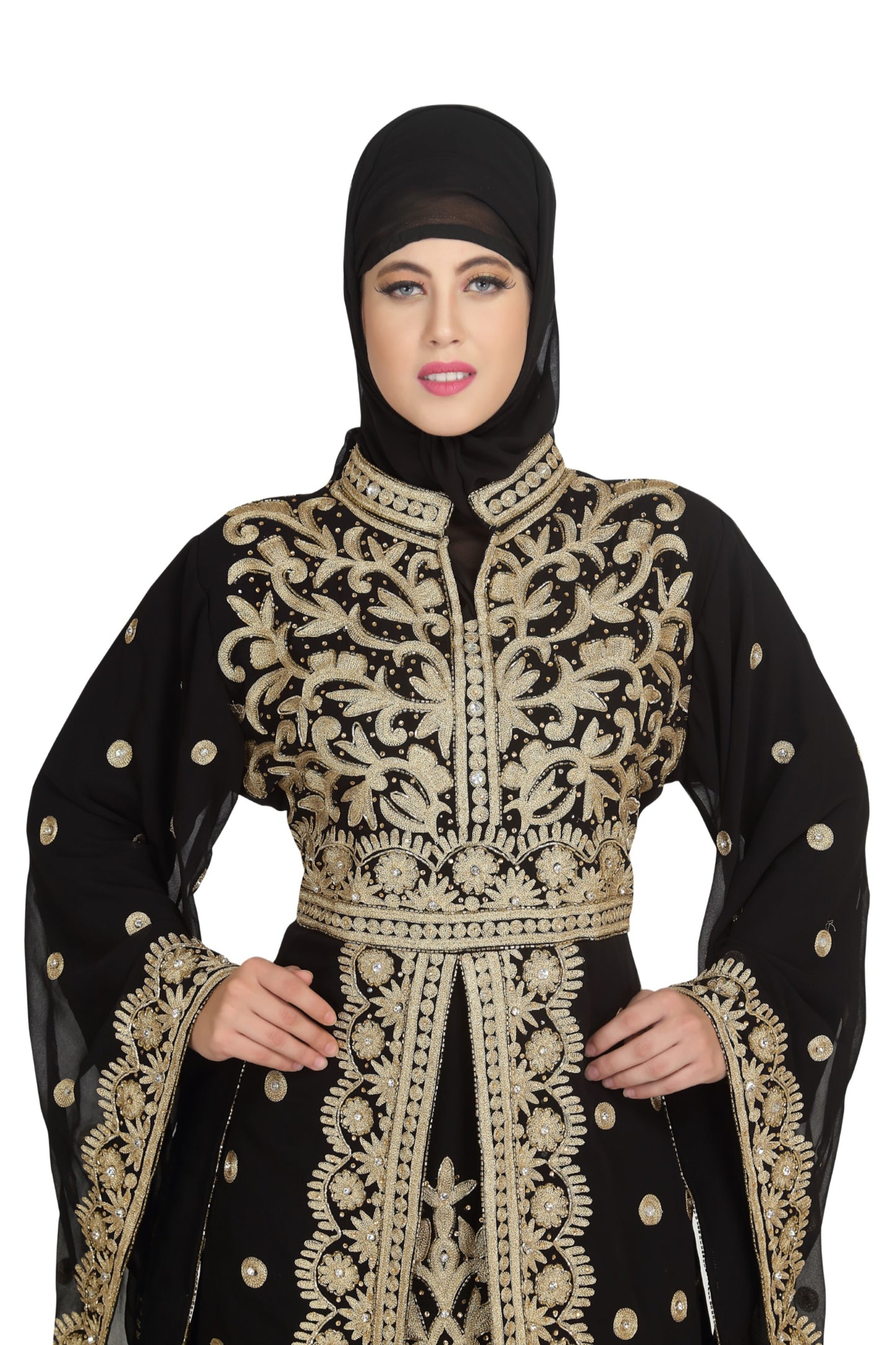 Traditional Kaftan Designer Khaleeji Thobe Dress - Maxim Creation