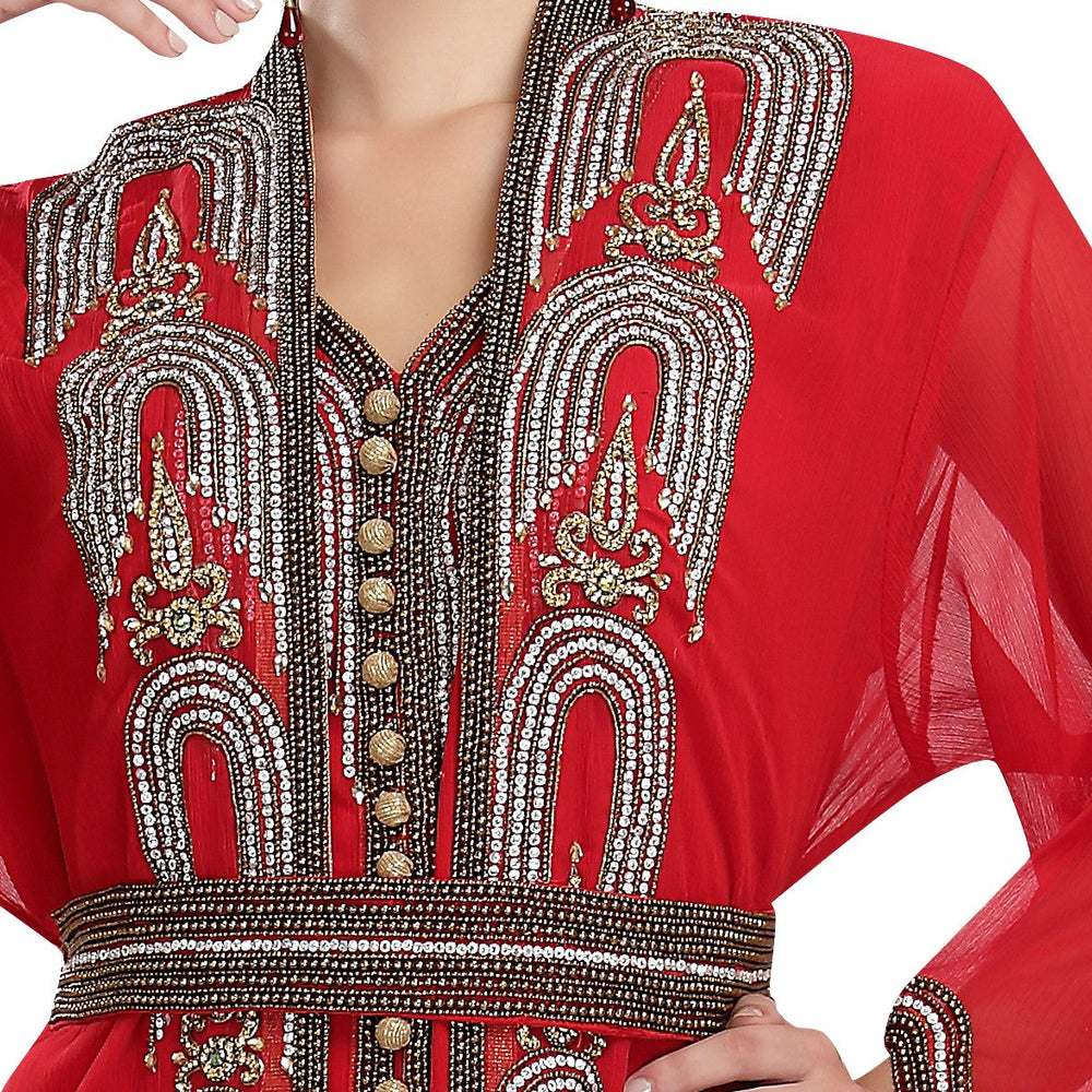 African Jellabiya Embroidered Gown - Maxim Creation
