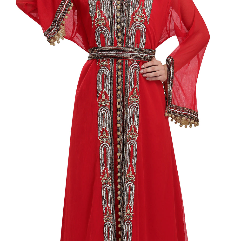 African Jellabiya Embroidered Gown - Maxim Creation