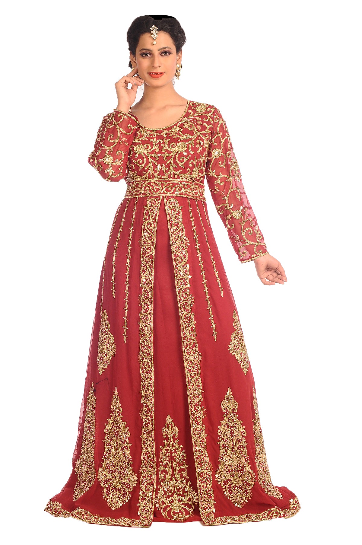 Designer Gown Royal Swedish Traditional Arabic Dress - Maxim Creation