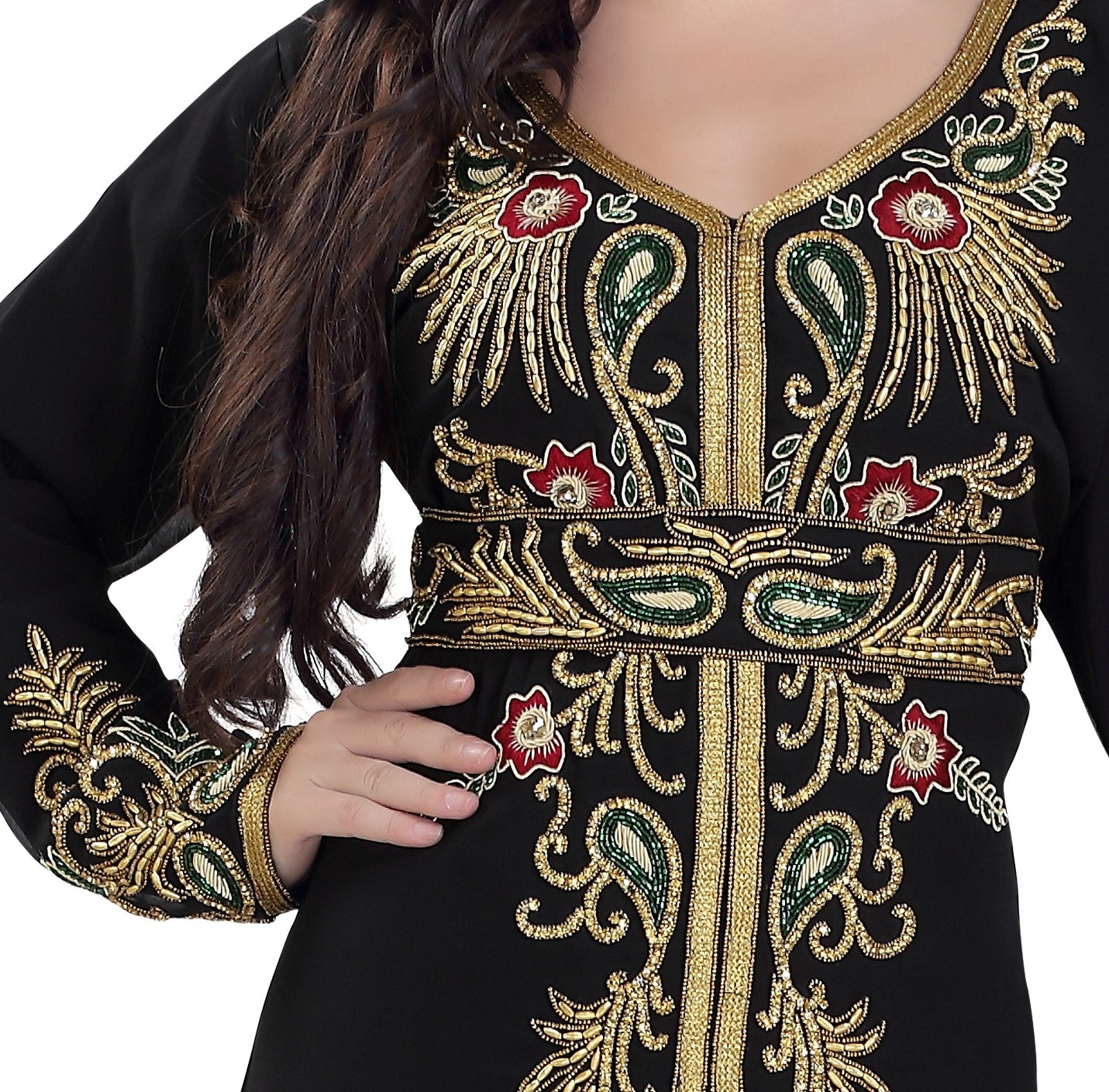 Arabian Abaya Designer Kaftan Dress - Maxim Creation