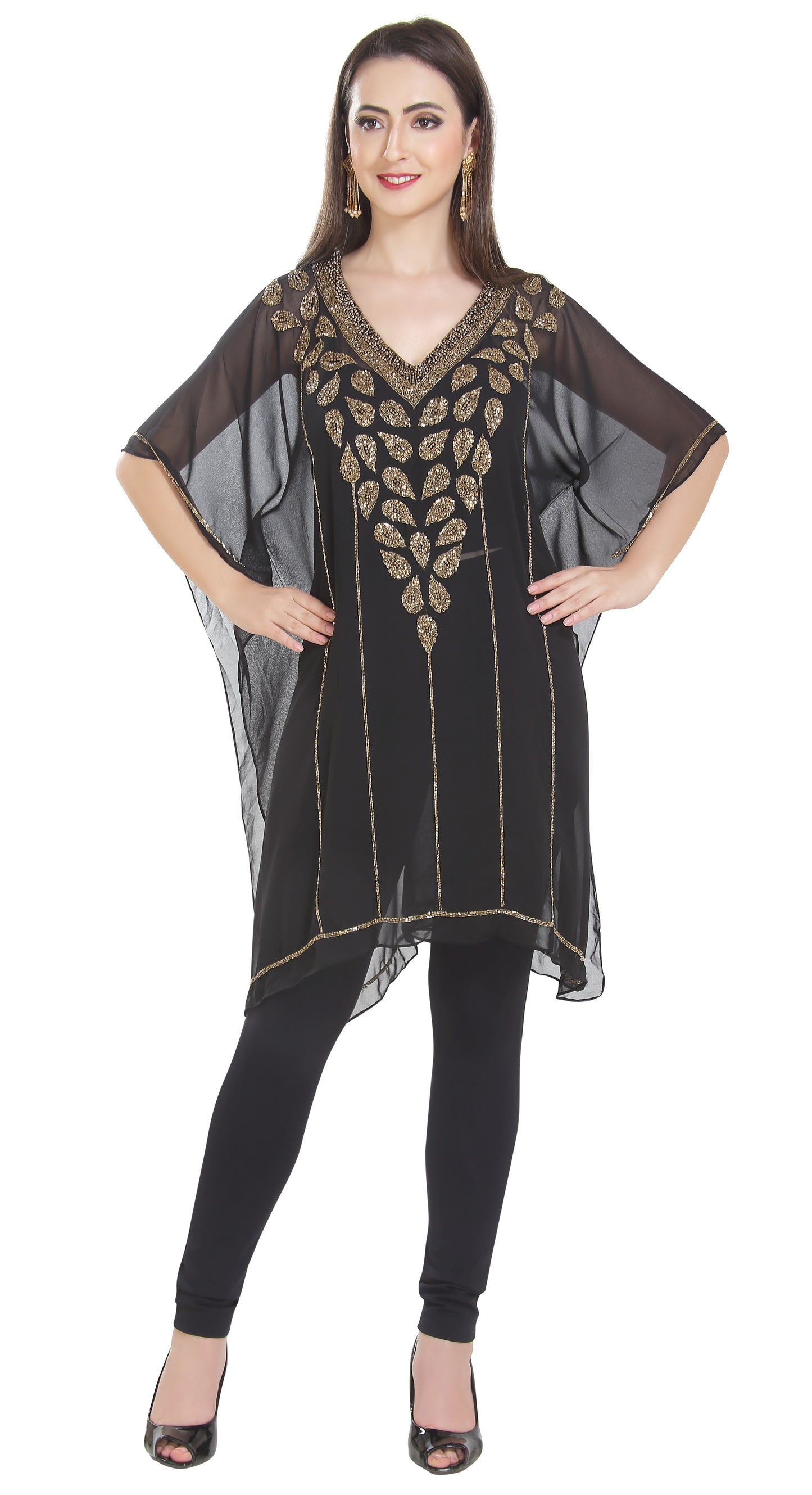 Embroidered Knee Length Kurti - Maxim Creation