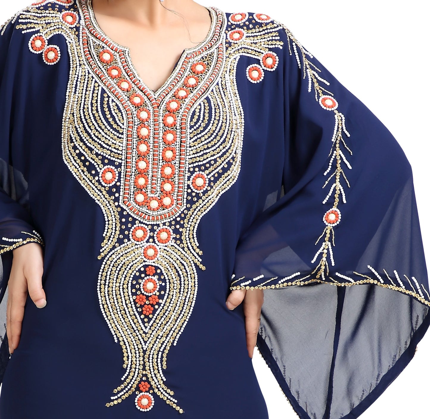 Teaparty Dress Haute Coutre Kaftan Gown - Maxim Creation