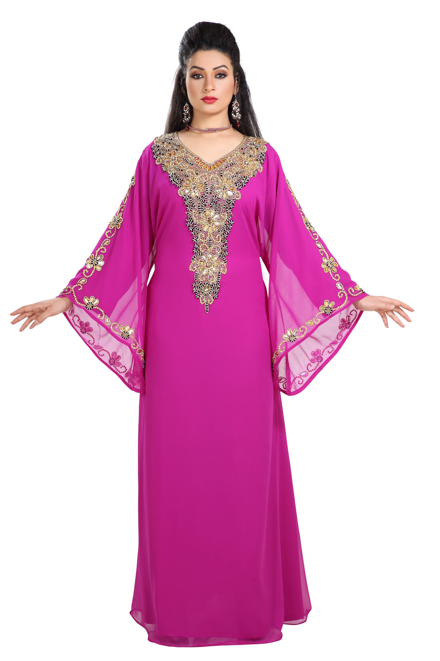 Designer Kaftan For Henna Party Dress - Maxim Creation