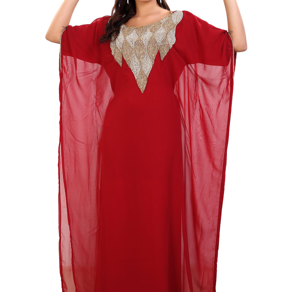 
                  
                    Farasha Boho Maxi Poncho Dress - Maxim Creation
                  
                
