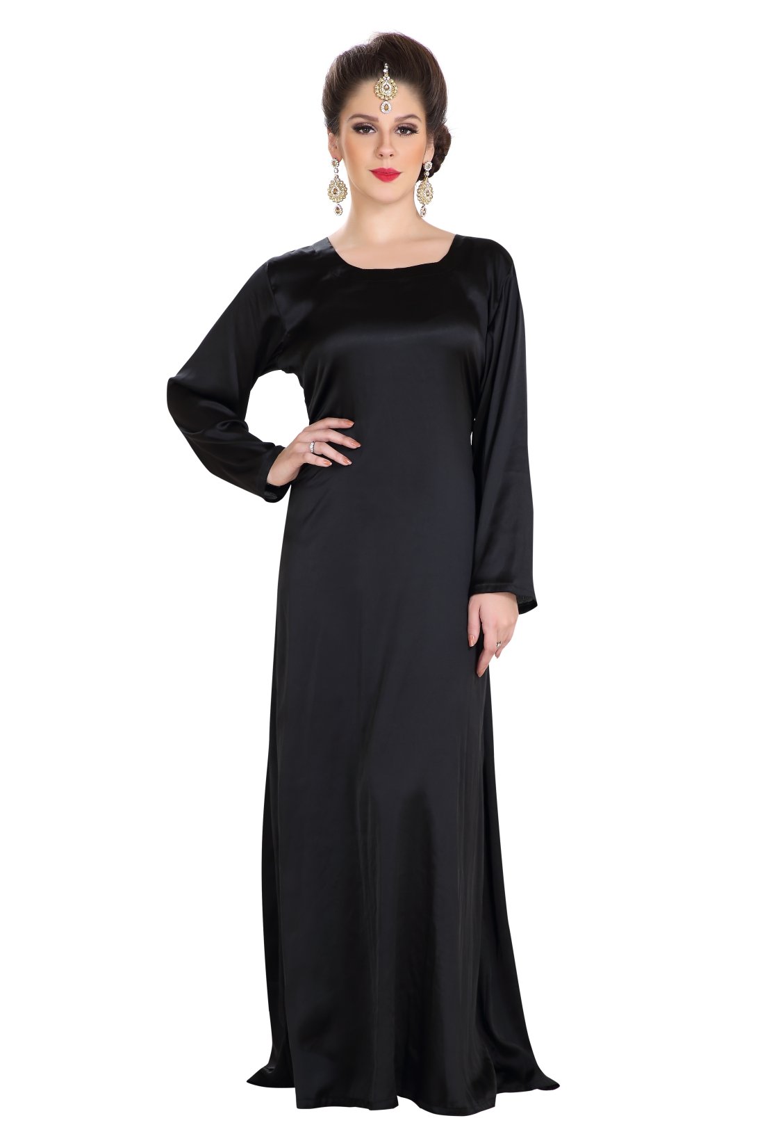 Long Sleeve Kaftan Jalabiya Maxi - Maxim Creation