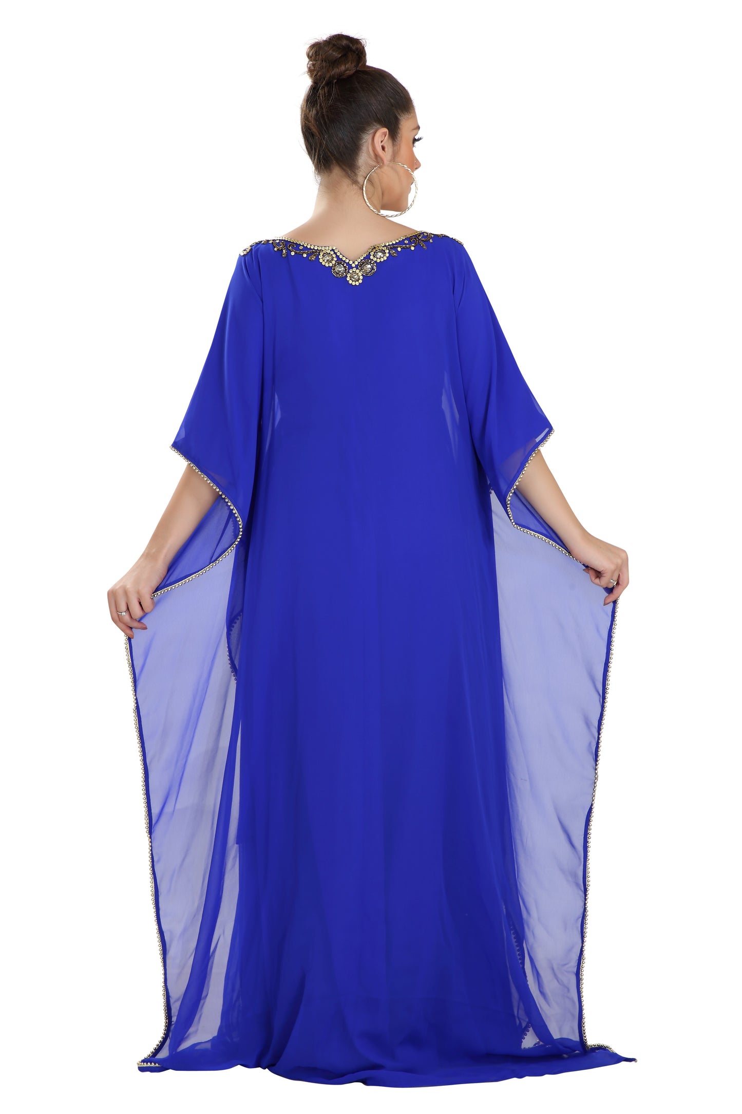 Jalabiya in Royal Blue Maxi Dress - Maxim Creation