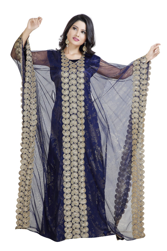 Moroccan Caftan Khaleeji Thobe Wedding Gown - Maxim Creation