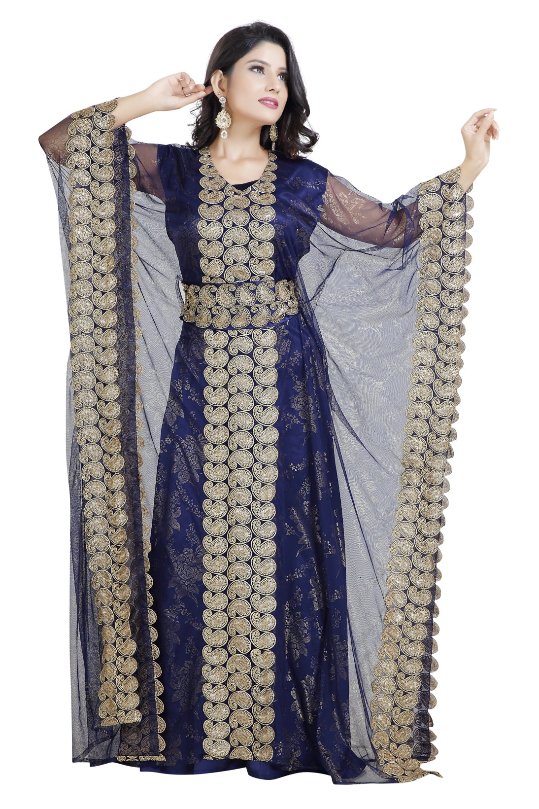 Moroccan Caftan Khaleeji Thobe Wedding Gown - Maxim Creation