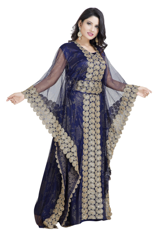 Moroccan Caftan Khaleeji Thobe Wedding Gown - Maxim Creation