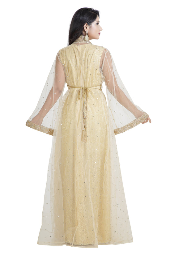 Khaleeji Thobe Jasmine Bridesmaid Dubai Kaftan - Maxim Creation