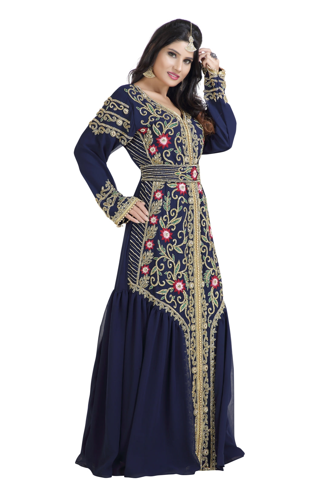 Embroidered Dress Jabodar Wedding Gown - Maxim Creation