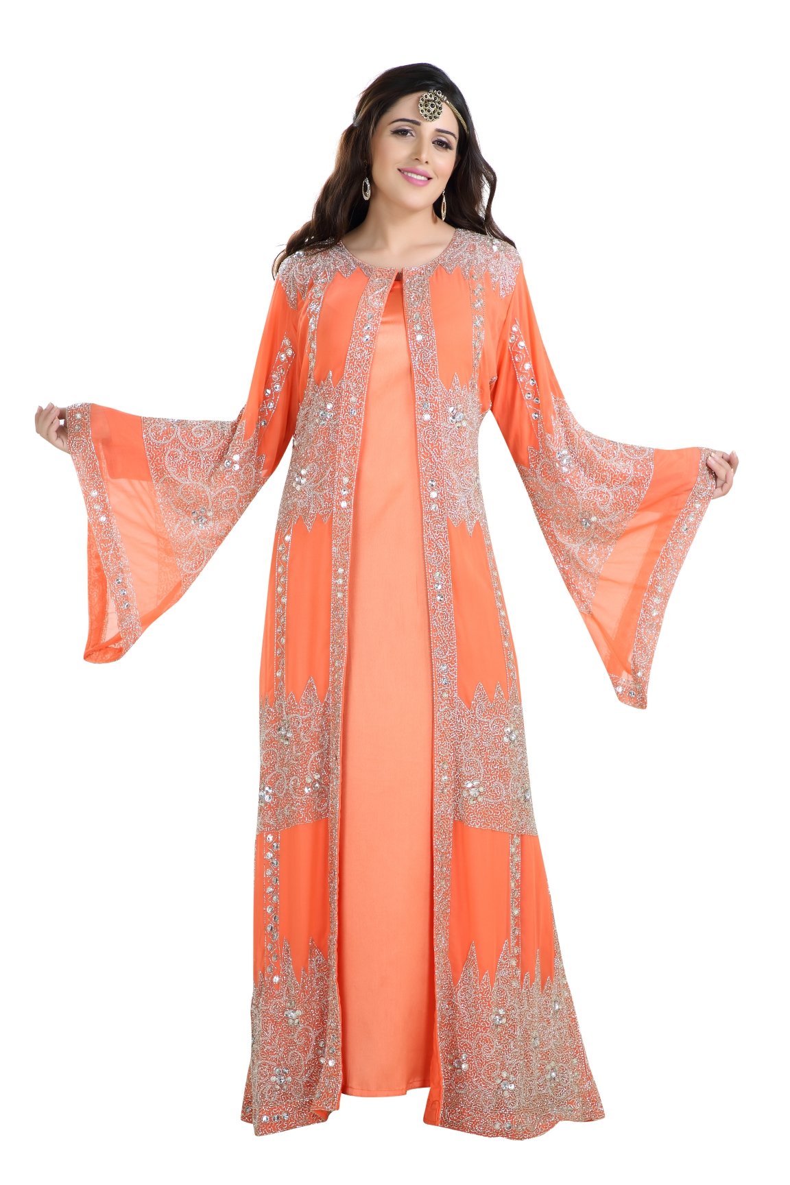 Traditional Dress Hand Embroidered Caftan - Maxim Creation