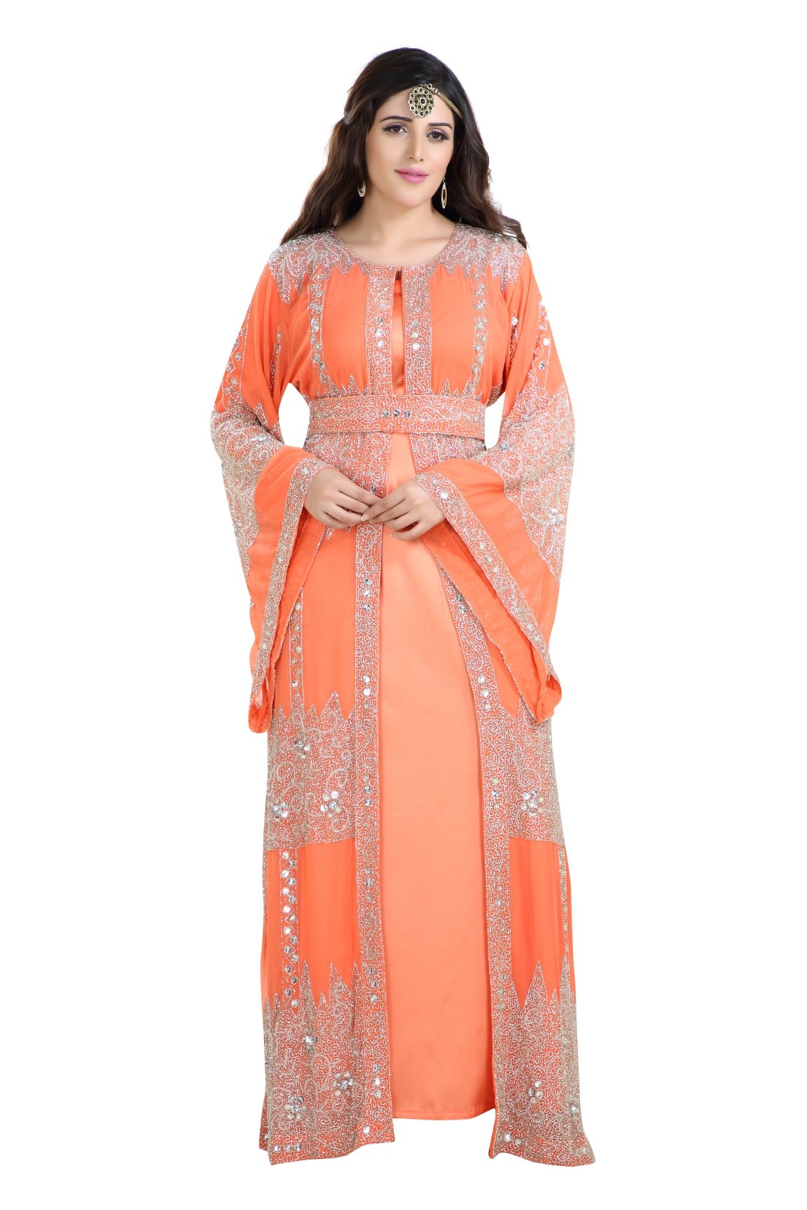 Traditional Dress Hand Embroidered Caftan - Maxim Creation