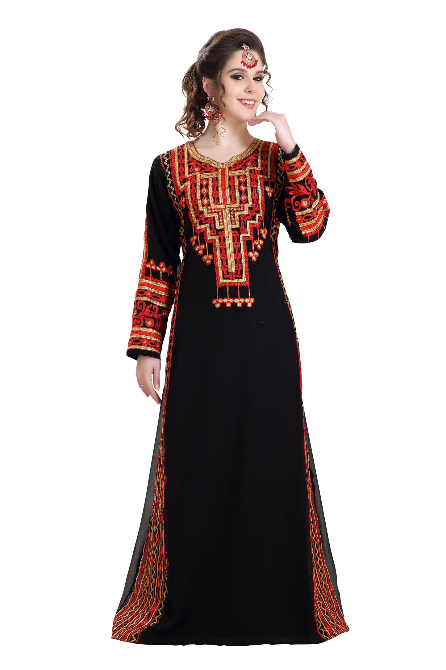 Farasha Maxi Long Sleeve Kaftan - Maxim Creation